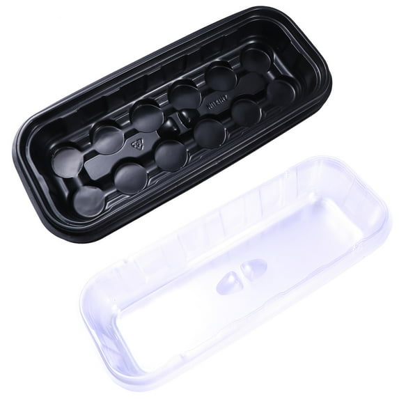 OULII 5 Sets Sowing Tray Heat Preservation Planting Tray with Lid for Windowsill Garden