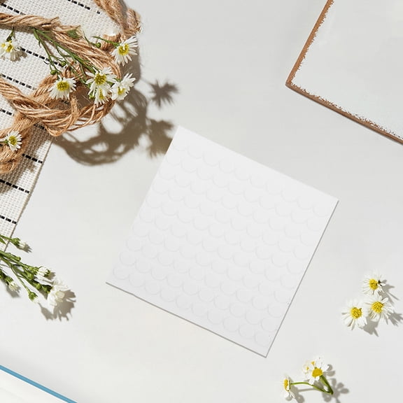 OULII 500Pcs Clear Round Adhesive Dots with Acrylic for Decoration and Posters