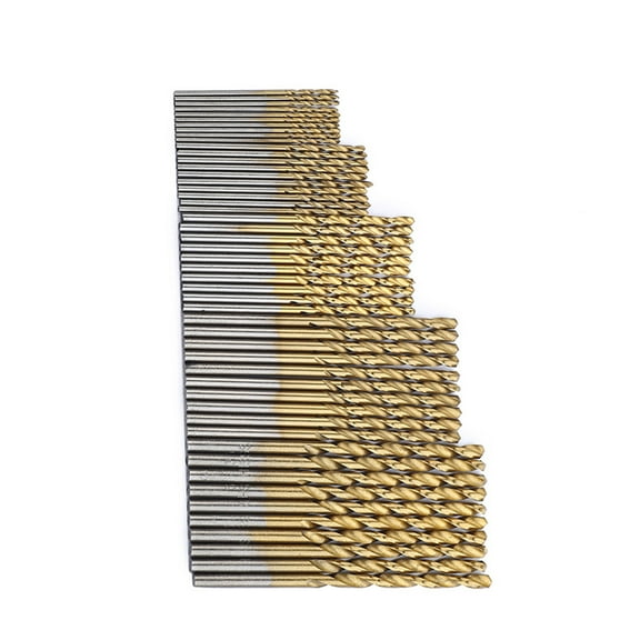 OULII 50Pcs Impact Drill Bit Set for Metal and Woodworking Applications