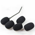 thumbnail image 1 of OULII 50Pcs Black Microphone Windscreen Sponge Covers Replacement Mic Shield for Ktv Stage and Outdoor Use, 1 of 8