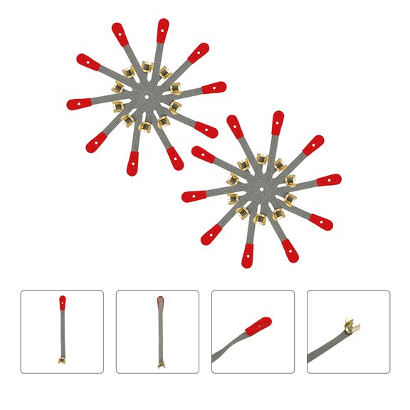 OULII 50Pcs Piano Mutes Fixing Tool Featuring Strong Climbing Rope and Secure Metal Lock for Stability