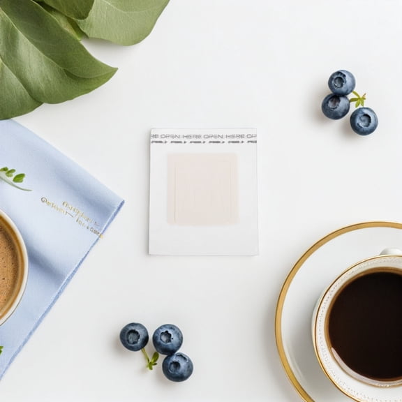 OULII 50Pcs Disposable Hanging Coffee Filter Bags with Sturdy Paper for Easy Brewing