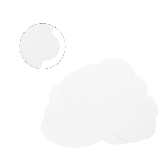 OULII 50 Pieces White Craft Paper Cloud Cutouts for Decorations in Playrooms, Classrooms, Parties, and Projects