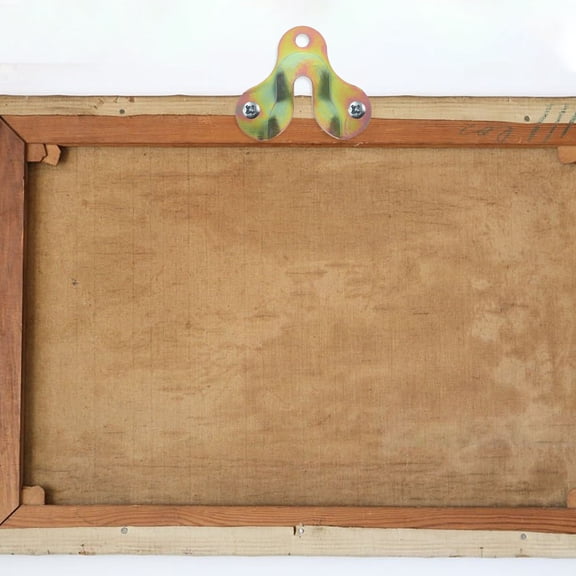 OULII 50Pcs Versatile Metal Keyhole Brackets for Picture Frame and Mirror Mounting