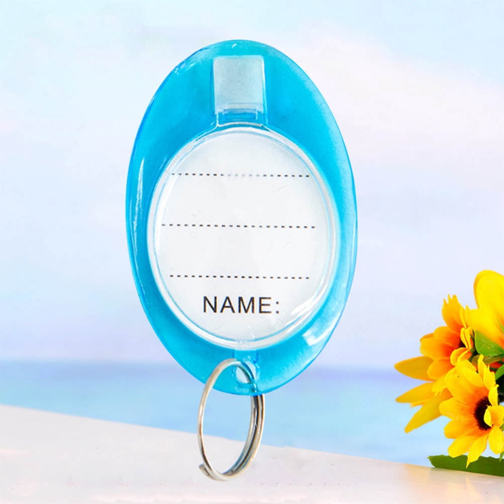 OULII 50pcs Plastic Key Id Tags with Rings for Keys and - Walmart.com