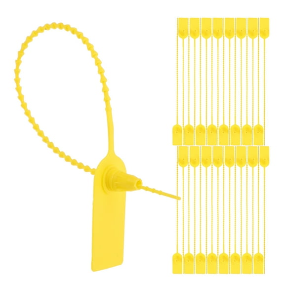OULII 50-Pack Yellow Plastic Tags for Logistics and Warehouse Labeling, and Easy to Use for Staff Organization