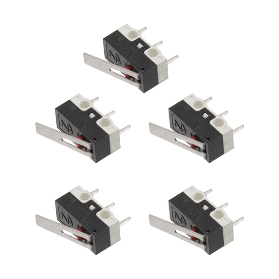 OULII 5Pcs Black Micro Electric Momentary Switch with Insulated Resistance for Charging Use
