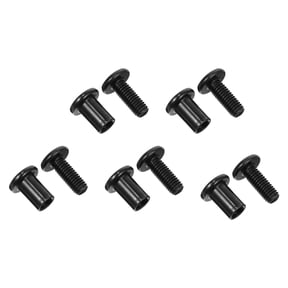 OULII 5Pcs Black Round Head Screws for DIY Decorations and Home Hardwares
