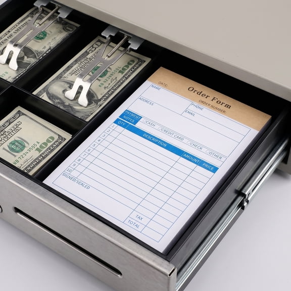 OULII 5Pcs Portable Invoice Pad for Small Business with Duplicate Sale Forms for Office