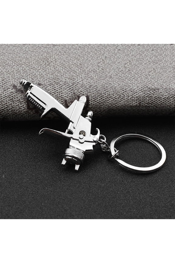 5-Pack Zinc Alloy Water Gun Keychains Unique Key Holders for Daily Use and Easy Carry