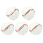 OULII Baseball Training Balls No.9 Official Size White PU Foam Safe Indoor Outdoor 5Pcs