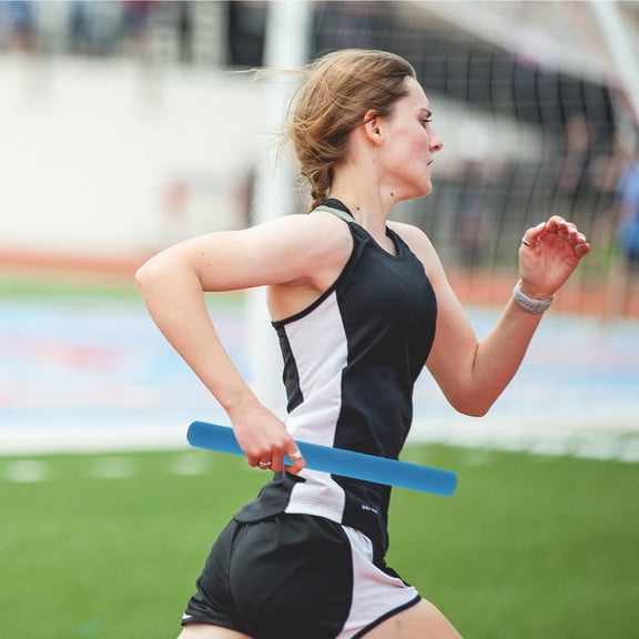 OULII 5Pcs Assorted Color Lightweight Anti Skid Sponge Relay Race Sticks for School Sports