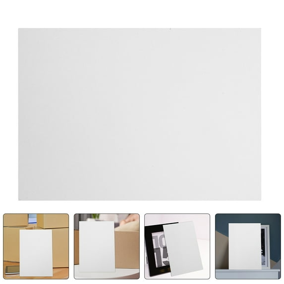 OULII White Paper Cardboard Sheets for Picture Frame Backing, Durable Support, Lightweight 5Pcs