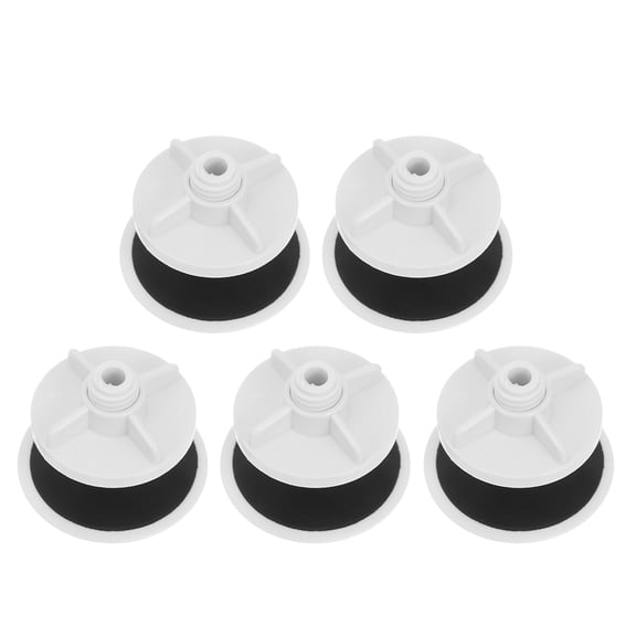 OULII 5Pcs Universal Kitchen Sink Hole Covers Plastic Tap Hole Plates White Faucet Plugs