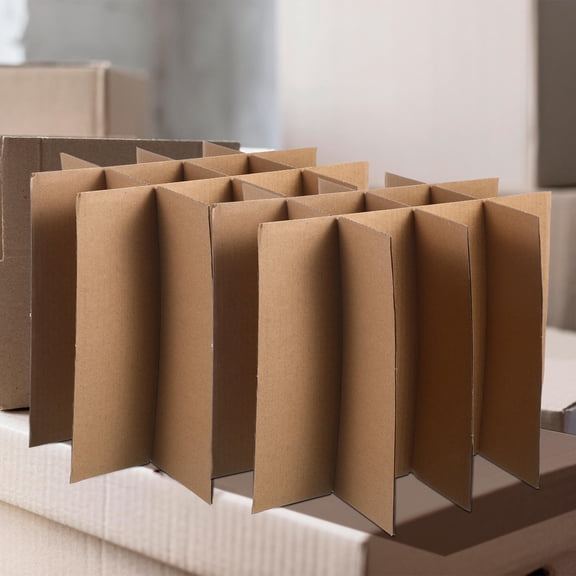 OULII 5Pcs Moving Box Dividers for Glassware and Household Items Easy Install Protective Inserts