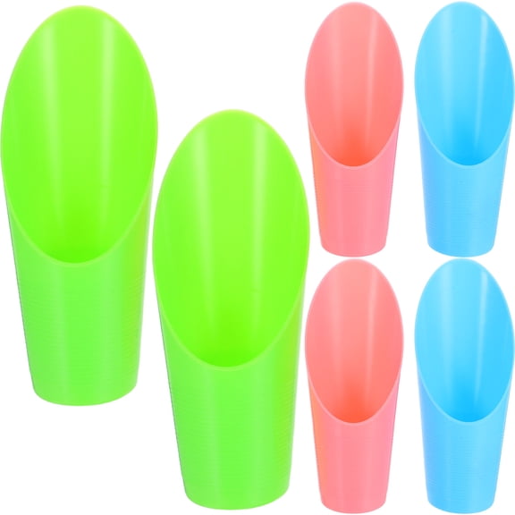 OULII 6Pcs Portable Garden Soil Scoops Plastic Potting Tools for Indoor Use
