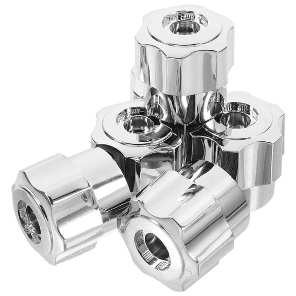OULII 6Pcs Universal Aluminum Alloy Shower Handle Replacement Knobs for Bathroom and Kitchen Faucets