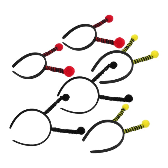 OULII 6Pcs Bee Antenna Headband with Creative Bug Design and Comfortable Soft Fabric