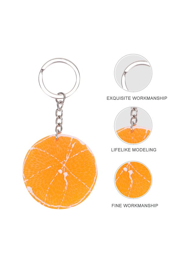 6Pcs Chic Keyrings Assorted Color Resin for Storing Keys in Daily Use