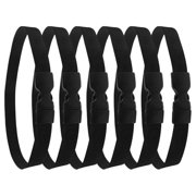 OULII Black Bands for Litter Box and Trash Can, 6pcs Strong and Fixation Straps