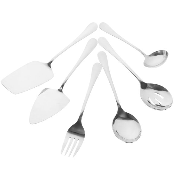 OULII Stainless Steel 6-Piece Polished Serving Set for Lasagna Pies Cakes and Soups