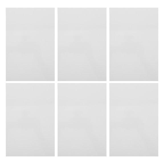 OULII 6Pcs Gloss Sublimation Aluminum Sheets Plated Silver Scratch Resistant Aluminum Plate for Signs