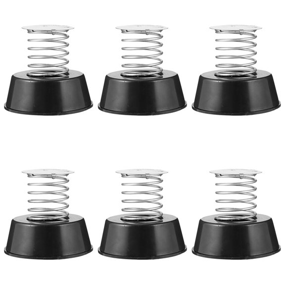 OULII 6Pcs Motorcycle Bobble Head Spring Base with Universal Black Design for Dashboard DIY Accessories