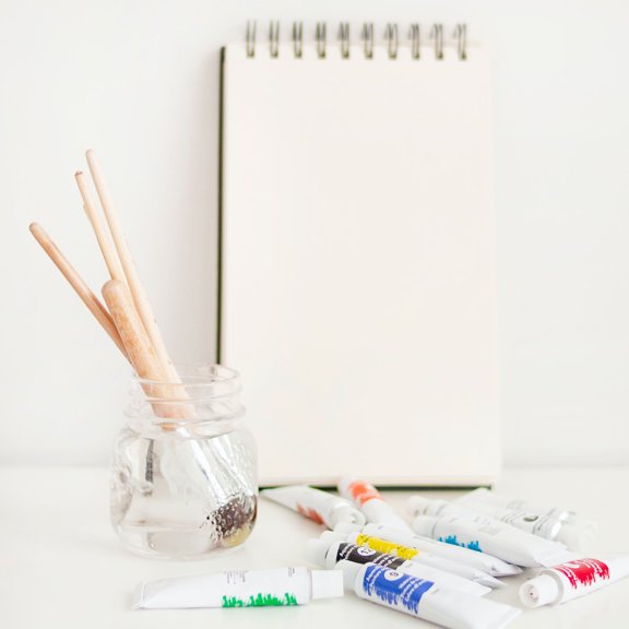 OULII Art Accessories, Nylon Brushes, 6 Pen Tips, Suitable for Watercolor, Lightweight, 6Pcs