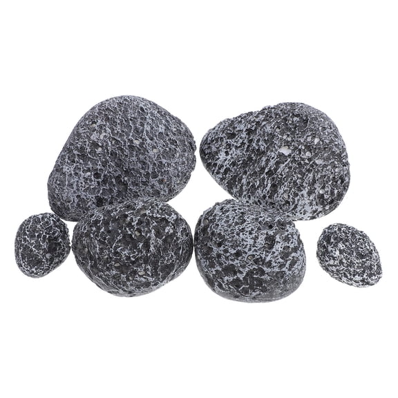 OULII 6Pcs Realistic Artificial Rock Decorations for Flower Arrangements Indoor Outdoor Use