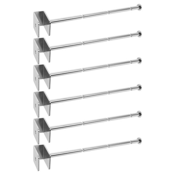 OULII 6Pcs Slatwall Wall Hooks Silver Bra Storage Organizer for Home Closet Display and Organization
