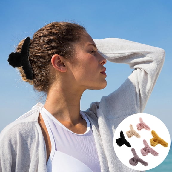 OULII 6Set Bridal Hair Piece Hair Clips for Women Plastic Assorted Color