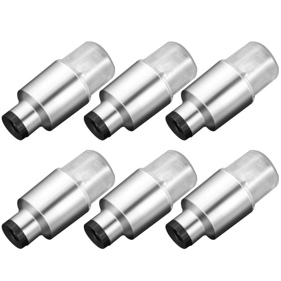 OULII 6pcs Bike Light Set Plastic Silver Emergency Off When Stopped for Motorbike Riders