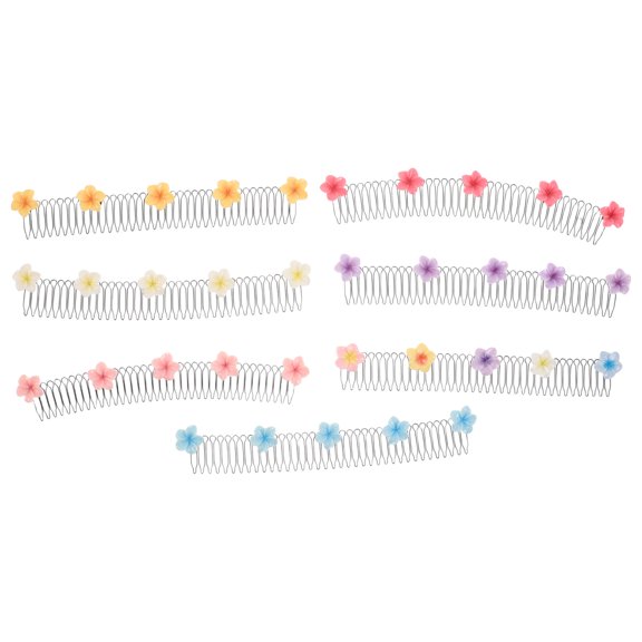 OULII  Assorted Color Seamless Hair Clips for Buns and Bangs 7Pcs