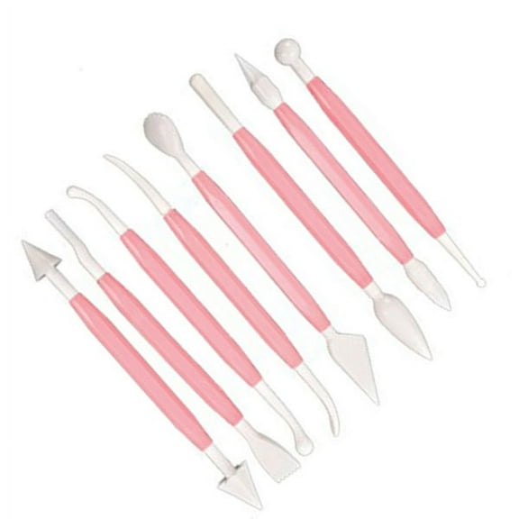 OULII Cake Decorating Tool Set Cake Decorating Tools Pink 8-Pcs