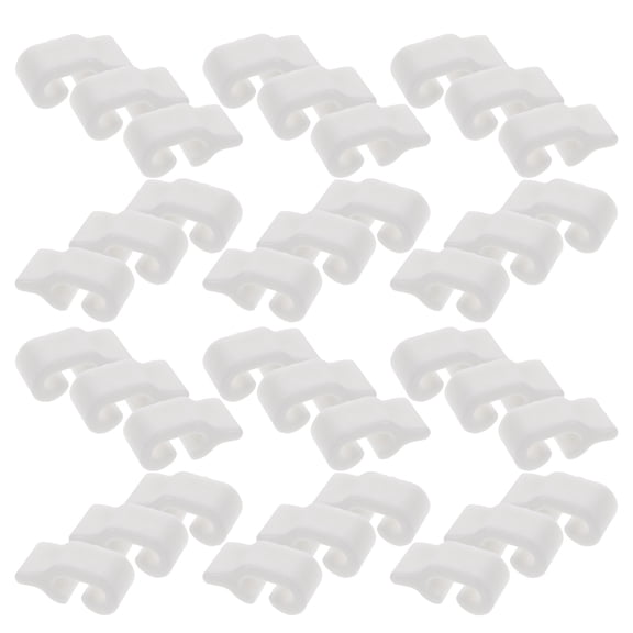 OULII 80Pcs Plastic Cabinet Fasteners for Wardrobe and Shoe Cabinet Assembly Secure Wire Mesh Panel Clips
