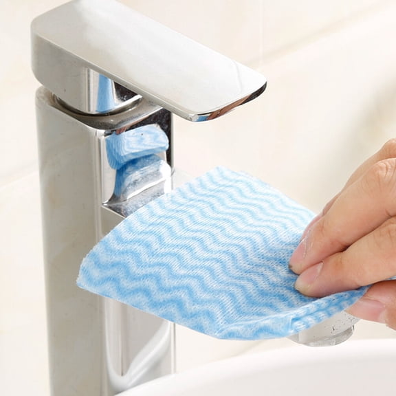 OULII 80pcs/Box Eco-friendly Disposable Cleaning Wipes Nonwoven for Home Users