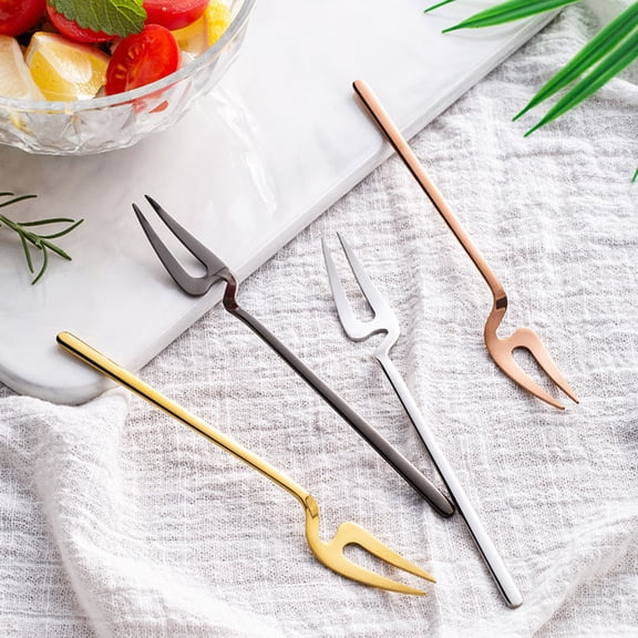 OULII 8PCS Stainless Steel Tableware Set Metal Kitchen Utensils for Fine Dining Experience