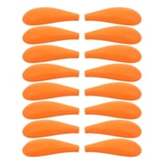 OULII 8 Pairs Orange Plastic Shoulder Pads Hangers to Prevent Shoulder Bumps for Coats Sweaters