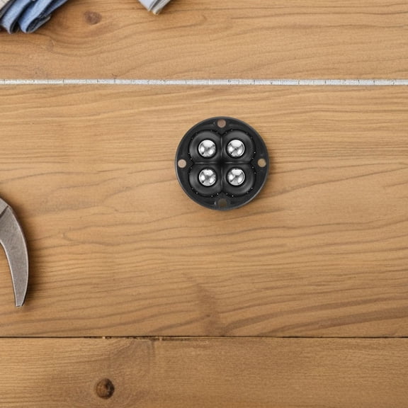 OULII Mini Swivel Caster Wheels with Strong Adhesive, ABS Material for Trash Cans and Storage Boxes