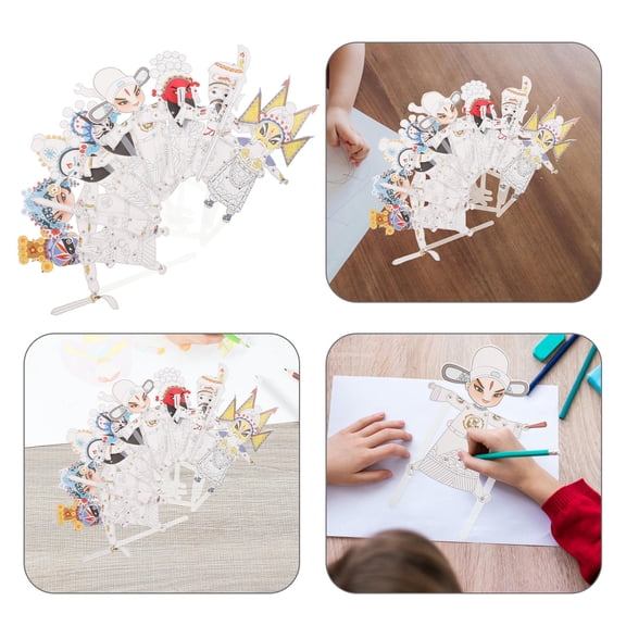 OULII 8Pcs DIY Puppet Hand Puppet Set for Educational Tool and Activities