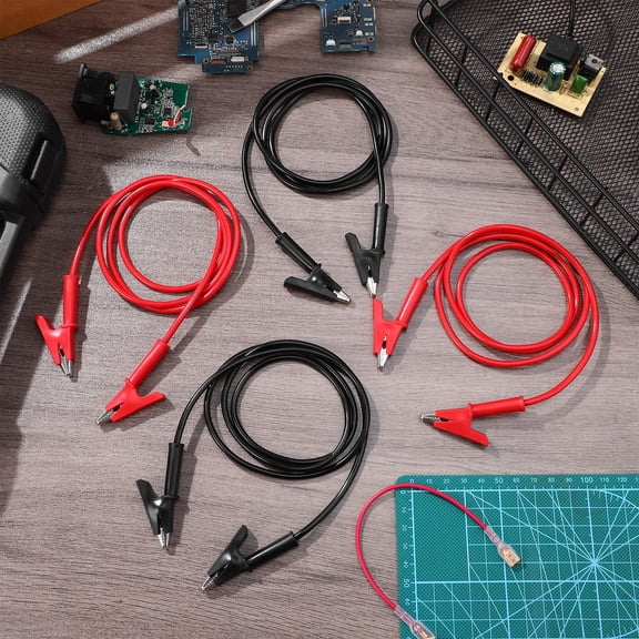 OULII 8-Piece Electrical Test Set with Copper Alligator Clips for Accurate and Electronic Device Testing