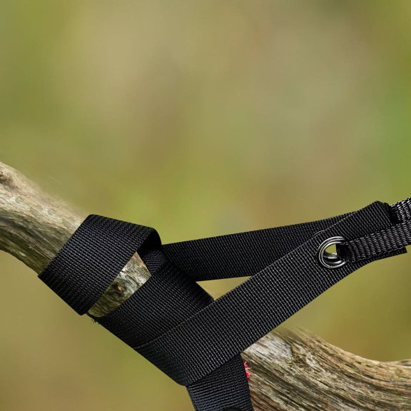 OULII 8Pcs Heavy Duty Black Tree Straps for Windproof and Snow Protection in Gardens
