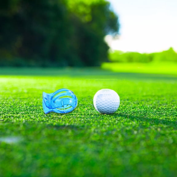 OULII 8Pcs Lightweight Blue Golf Ball Line Marker for Golfers to Improve Aim and Putting Accuracy