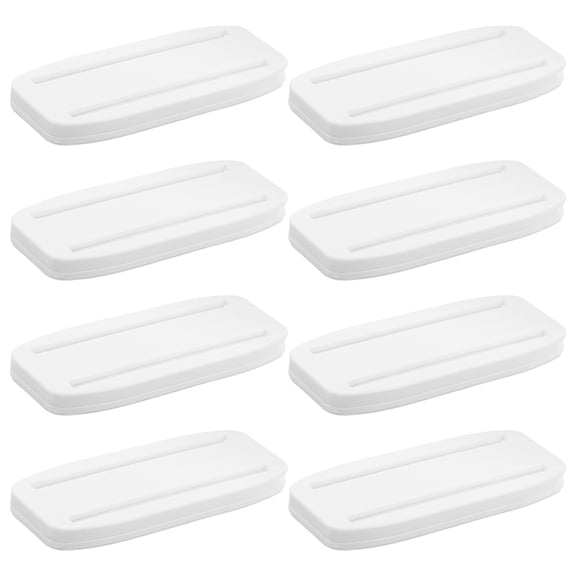OULII White Cable Organizer Punch Strip Wall Mount Holder for Home and Office Cord Management