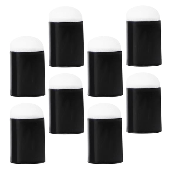 OULII 8Pcs Finger Paint Dauber Set Black Sponge Painting Tools for Expressive Artwork