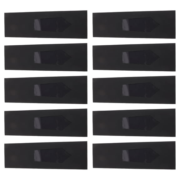OULII 8-Piece Black Cardboard Tie Organizer Box with Handle, Tie Storage Holder for Home and Travel