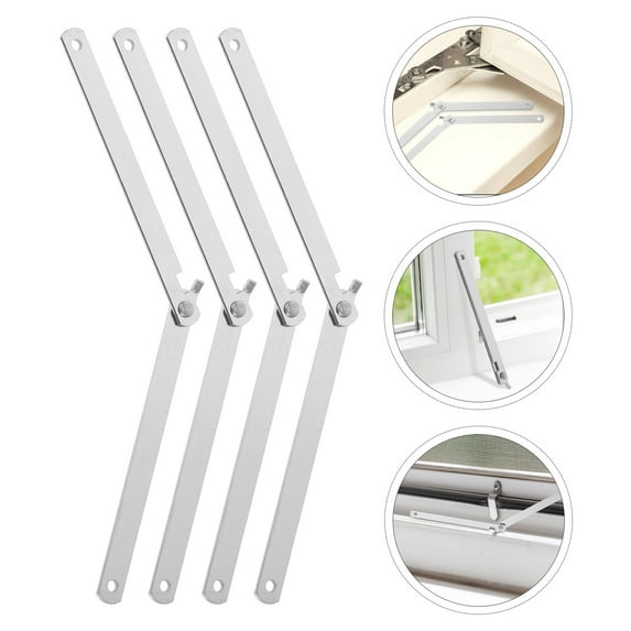 OULII 8Pcs Adjustable Iron Cabinet Support Rod Foldable Door Pull Handle