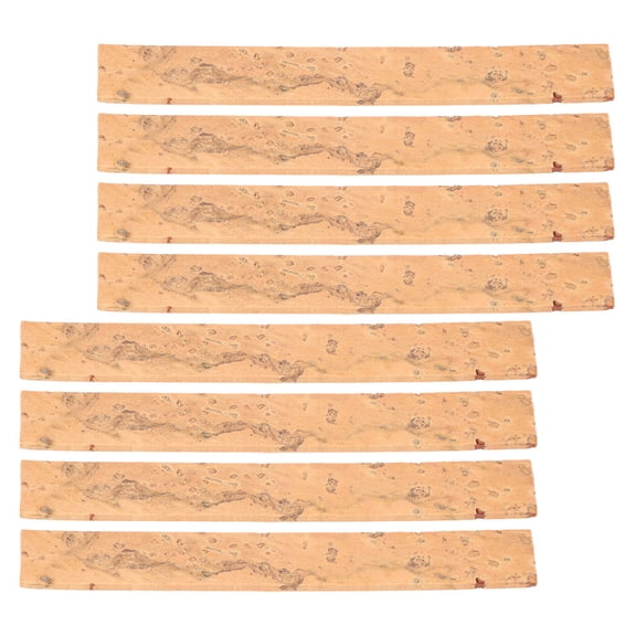 OULII 8Pcs Khaki Clarinet Neck Cork Replacement Pads for Precision Fit and Durable Instrument Repair