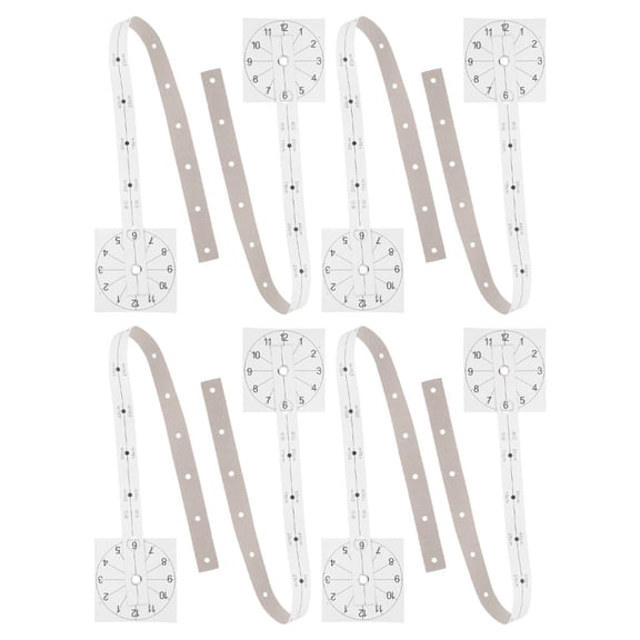 OULII White Wall Clock Ruler, DIY Tool, Universal Compatibility, Compact and Portable