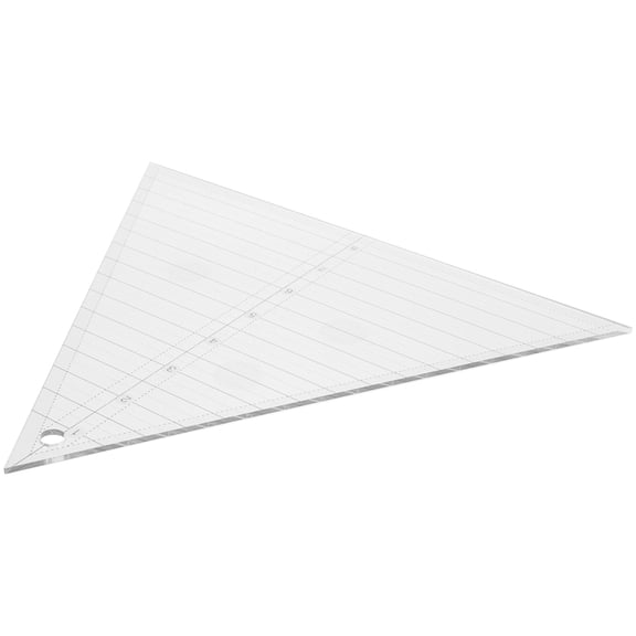 OULII Acrylic Quilting Ruler Template for Sewing and Crafts, 8 Inch Triangle